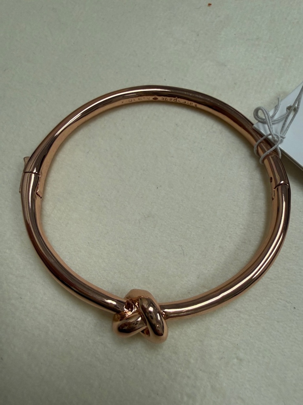 kate spade Rose Gold Knot Bangle Bracelet